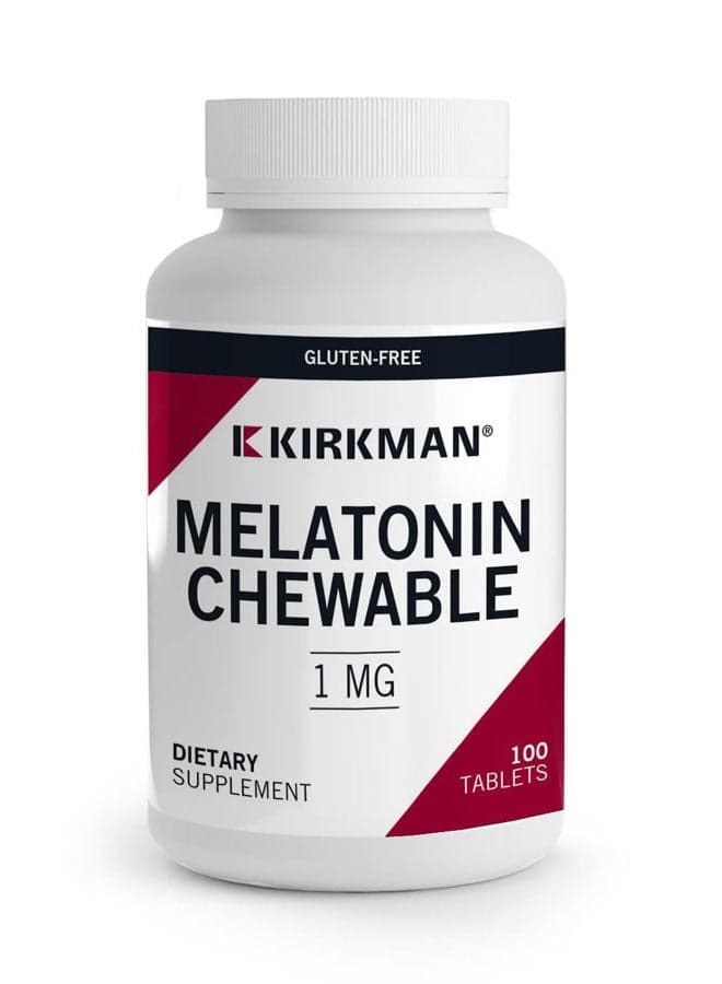 Melatonin 1 mg Chewable Tablets - 100 Tablets - Promotes Sleep - Refreshing Menthol Flavor - Hypoallergenic