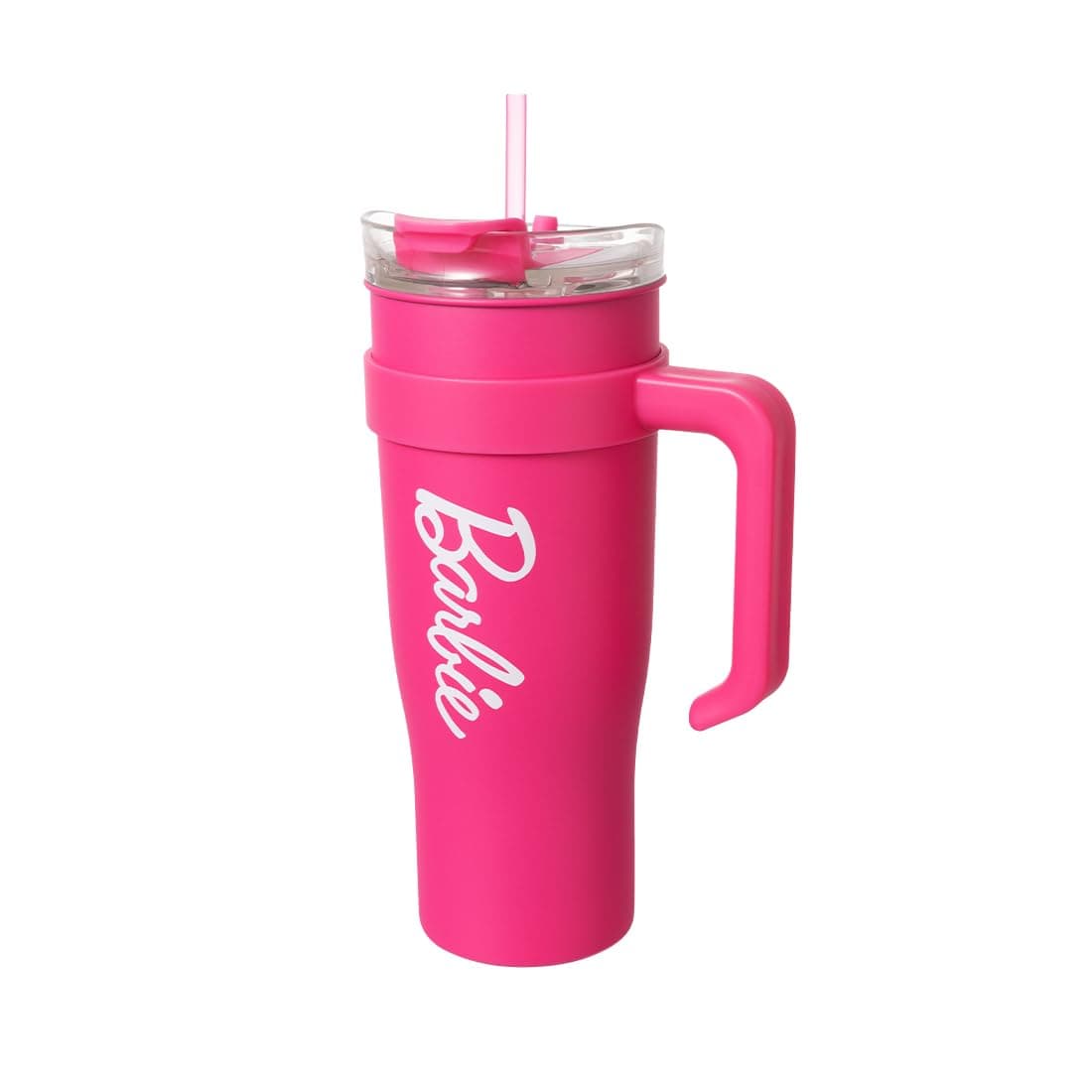 MINISO Barbie Collection Steel Cup with Handle and Straw 1600mL Stylish and Sustainable Drinkware for Barbie Enthusiasts