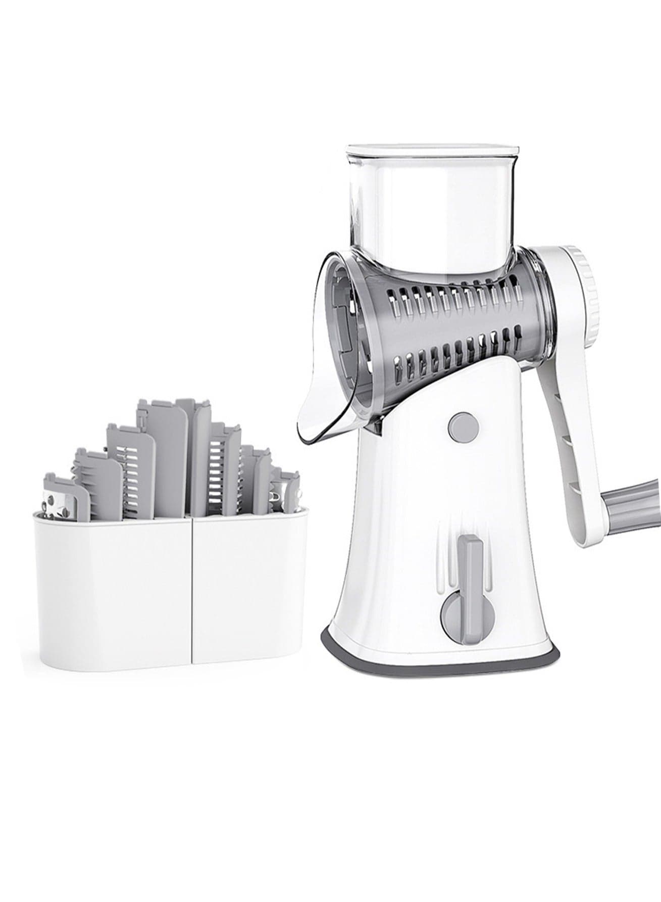 Slicer Vegetable Cutter Grater Kitchenware Set Thickness Adjustment Chopping Multi-function Slicer Set (White)