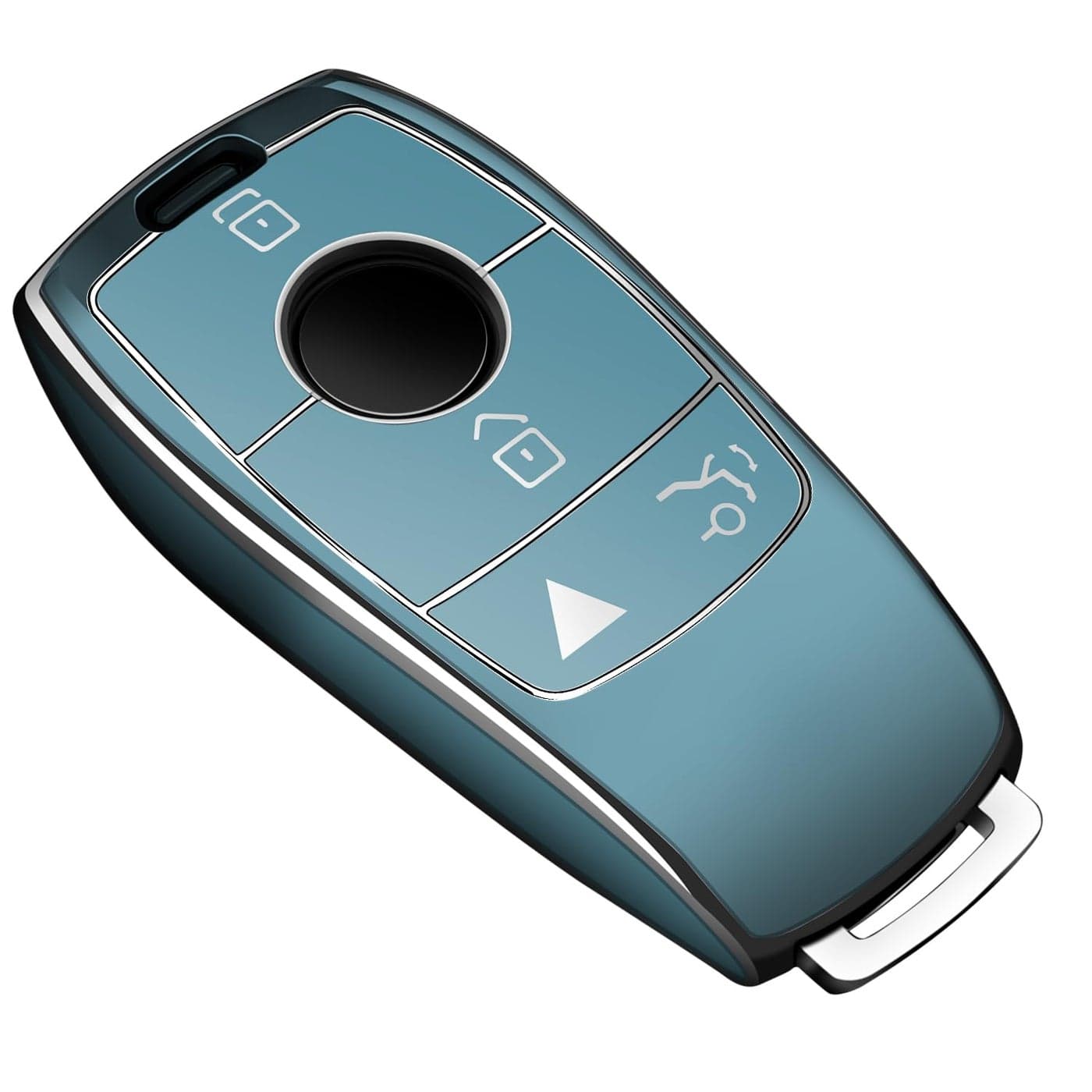 Tukellen for Mercedes Benz Key fob CoverSpecial Soft TPU Key Case Protector Compatible with 20172023 EClass 20182021 SClass 20192023 AClass CClass GClassStorm Blue