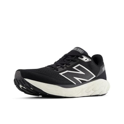 New Balance Men's M880B14 Running Shoe, Black/SEA Salt/Silver Metallic, 9 Narrow
