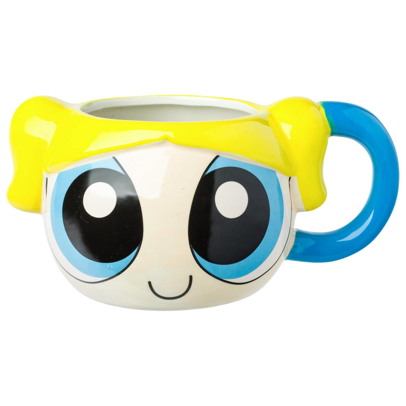 Silver Buffalo Powerpuff Girls Bubbles Ceramic 3D Sculpted Mug 20 Ounces