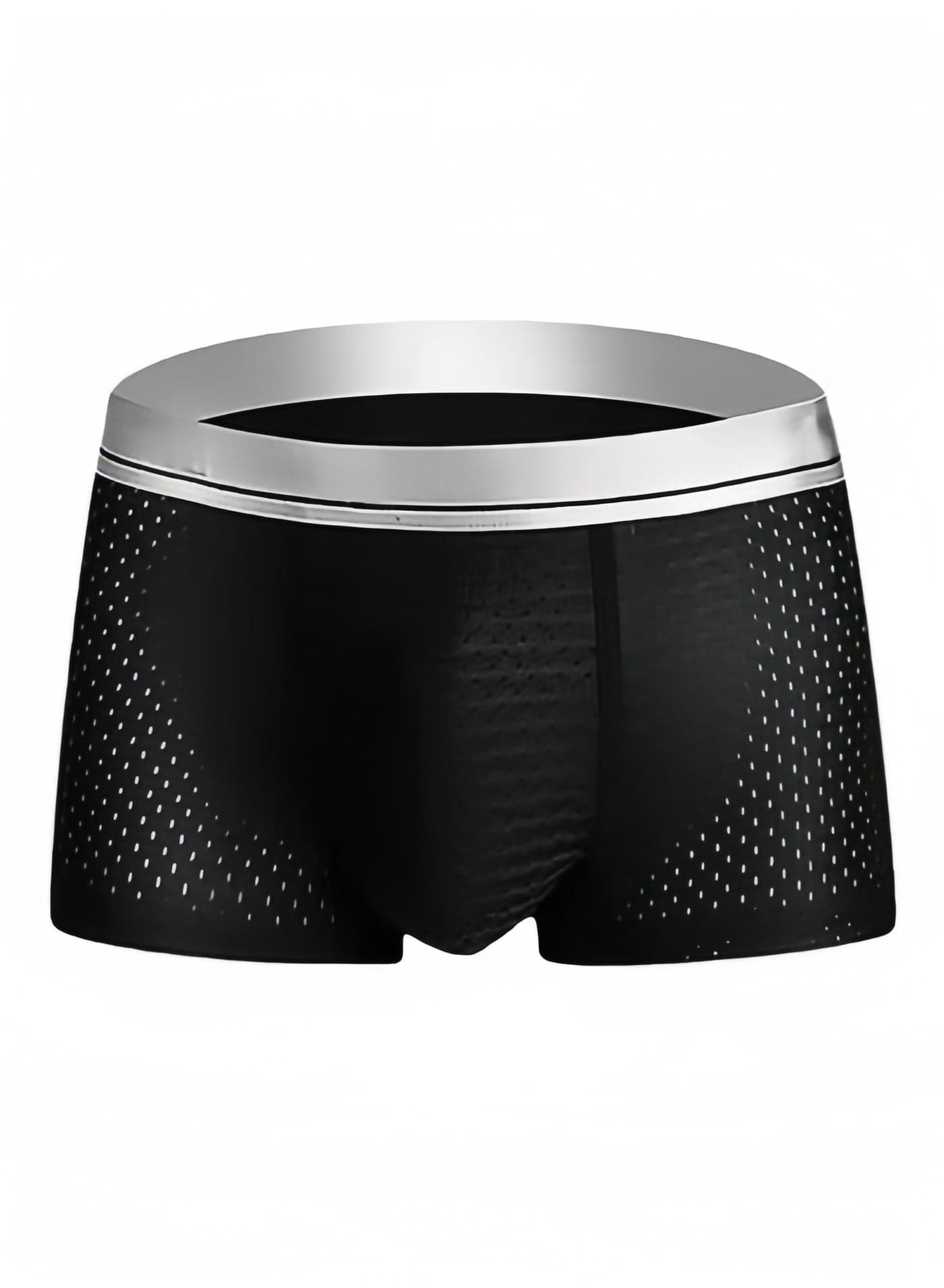 Men's Underwear Soft Breathable Functional Boxer Briefs,Fine mesh Button Design Underpants,Trunks Breathable Odor Control