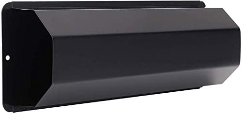 INDIAN DECOR. 2950 Wall Mounted, Newspaper Holder, Magazine Rack, Outdoor Newspaper Holder - Black(Metal)