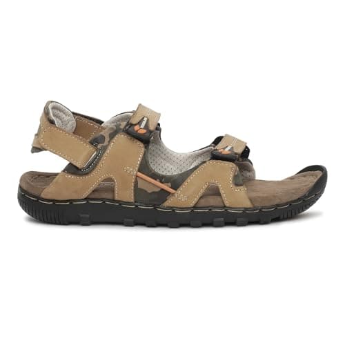 Woodland Men's Dubai Khaki NUBUK Sandal-7 UK (41EURO) (GD 5011121CR)