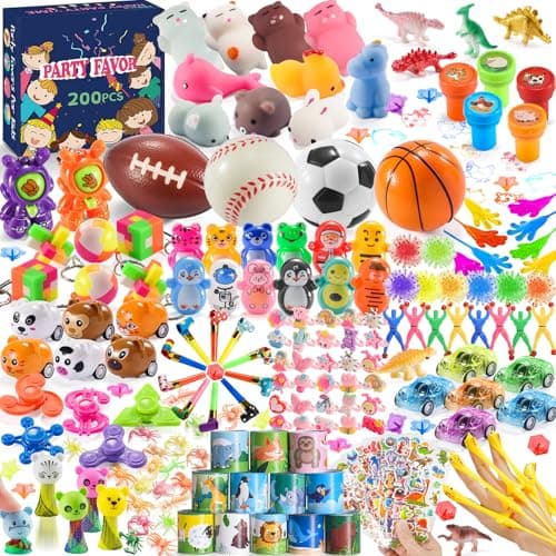 Party Favors for Kids 8-12, Treasure Chest Box Prize Toys for Classroom Students, Birthday Goodie Bags Stuffers Pinata Fillers, Carnival Small Bulk Toys for Boys Girls Christmas Gift Bag 4-8 3-5