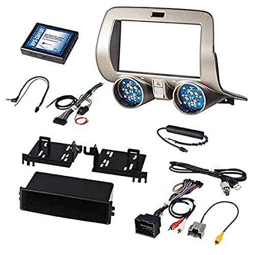 PAC Chevrolet Camaro (2010-2015) Integrated Radio Replacement Kit, Retains Climate Controls, OEM Bluetooth, Single or Double DIN Radios (RPK5-GM4101)