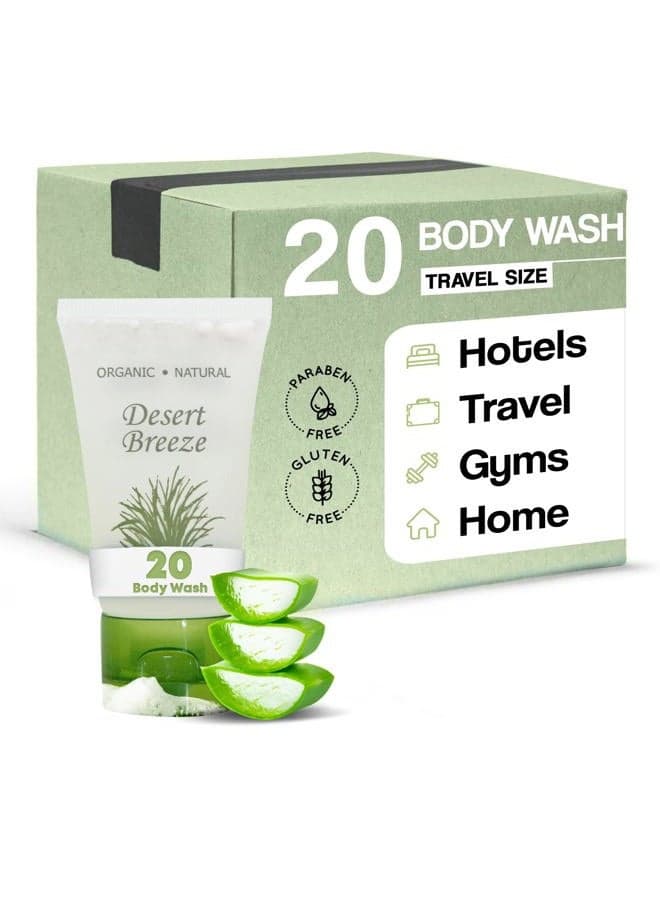Body Wash, Travel Size Hotel Toiletries, 1 oz (Case of 20)