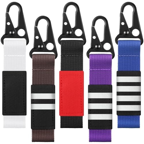 Landical 5 Pcs Jiu Jitsu Keychains BJJ Belt Promotion Gift Brazilian Jiu Jitsu Gift for Martial Artist Belt Backpack Keyring