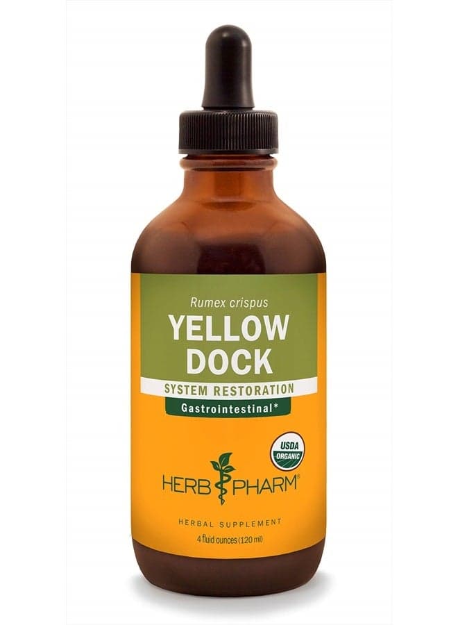 Yellow Dock Liquid Extract for Digestive System Support - 4 Ounce