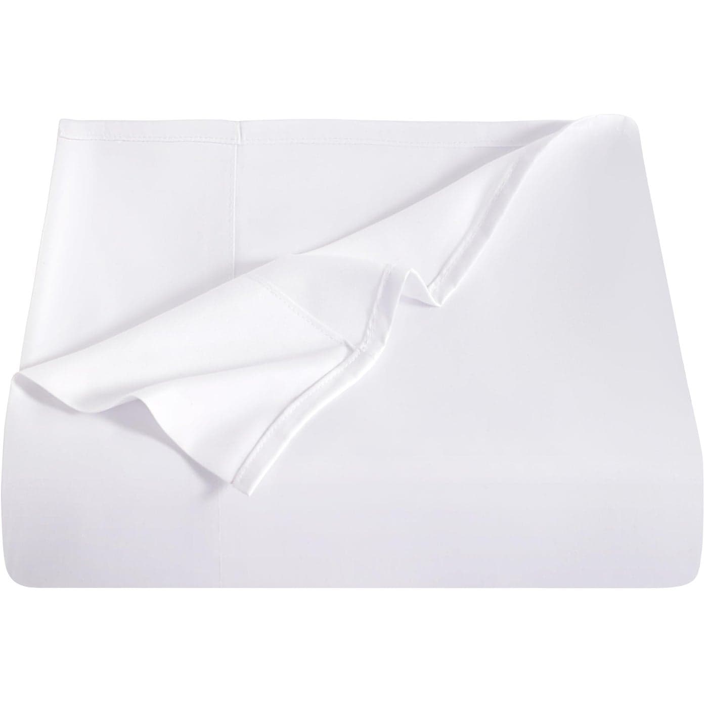 NTBAY California King Flat Sheet Only Brushed Microfiber Flat Sheet Soft WrinkleFree FadeResistant StainResistant Top Sheet Hotel Quality Flat Bed Sheet White