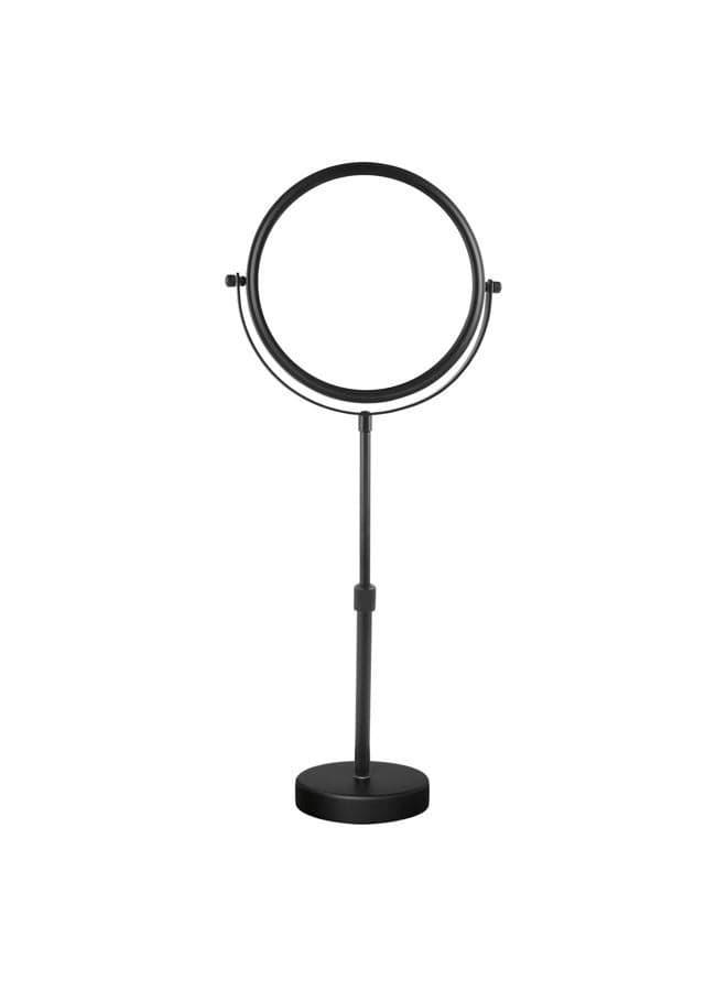 Higher Taller Tabletop Makeup Mirror of 8 Inch, 5X Magnified Makeup Mirror Countertop Standing, Height Adjustable, Double Sided Mirror in Matte Black (8 Inch, 5X)…