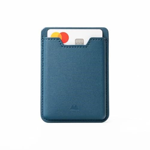 Mous MagSafe Compatible Wallet Card Holder – Cell Phone Magnetic Wallet for iPhone 17, iPhone 16, iPhone 15, iPhone 14, iPhone 13 and iPhone 12 Models – MagSafe Compatible Accessory - Navy Blue