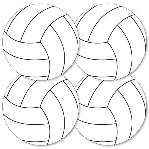 Big Dot of Happiness Volleyball Party Decorations 20 DoubleSided Paper Cutouts 55Inch Premium Quality SportsThemed Decor for Birthday Baby Shower Classroom Events