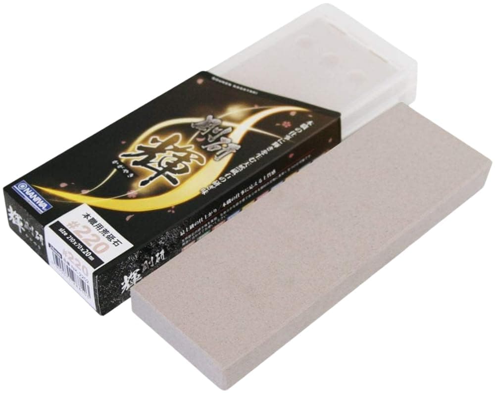 Naniwa NK2202 Professional Whetstone Kagayaki 220 Sharpener with Storage Case 83 x 28 x 08 inches 210 x 70 x 20 mm