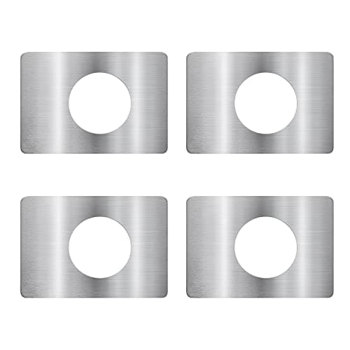 MOSECYOU Thicker Door Knob Plates, Door Reinforcement Plate, Door Knob/Lever/Deadbolt Fixing Filler Cover Plate, Door Lock Repair Plate (4PCS)
