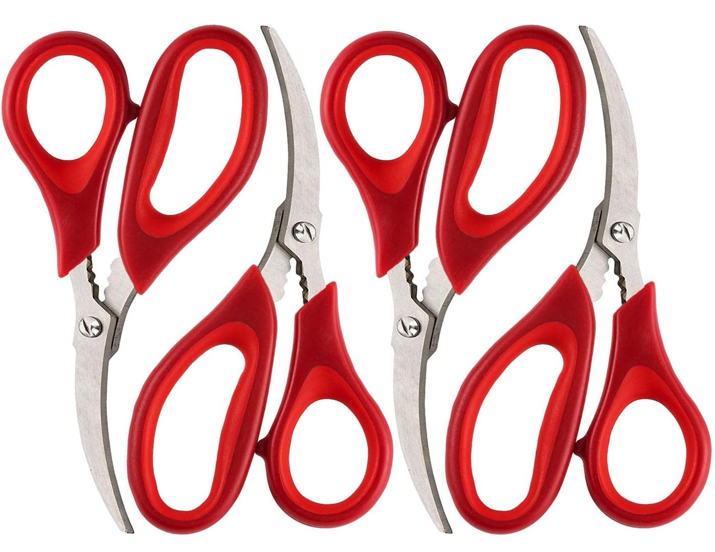 Kitchen Seafood Scissor for Crab Legs 4 Pack Crab Leg Lobster Shell Cracker Lobster Shrimp Crayfish Crawfish Scissors Fish Scissors Seafood Crab Legs Crackers and Tools