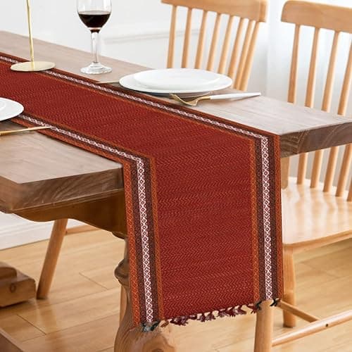 SHILP KATHA Handmade River Korai Grass Table Runner | Heat Resistant Reversible Runner for Dining Centre Table Decor | Natural Eco Friendly Zero Plastic Madurkathi | Rustic Boho | Vibrant Runner