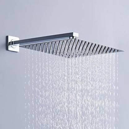 Universal 8X8 Inch Shower With 9inch Arm Stainless Steel Rain Shower Combo Set