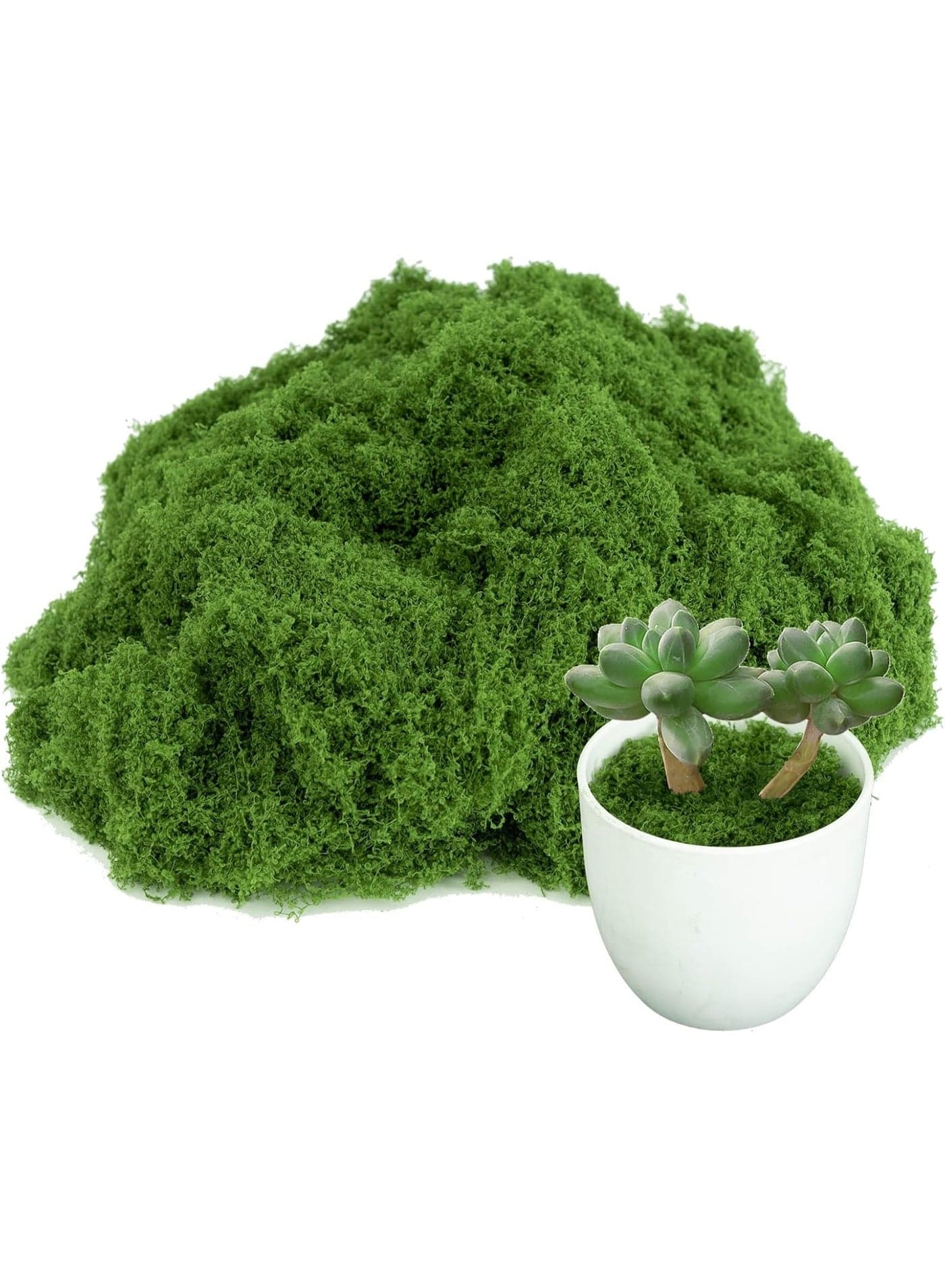 Natural Moss, Faux Moss Bionic Artificial Moss, Green Moss Micro Landscape Decor, DIY Green Plant For Lawn Potted Plant Paving Landscape Decoration, Outdoor Garden Yard Decor(100g)