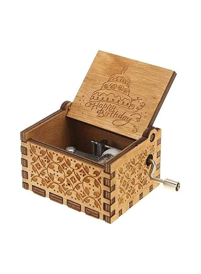 Happy Birthday Classic Mini Wooden Music Box