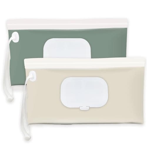 Baby wipes dispenserportable baby wipes holder for outdoor Refillable baby wipes container on the go wet wipe pouch for travel resuable wipes dispenser for hiking green