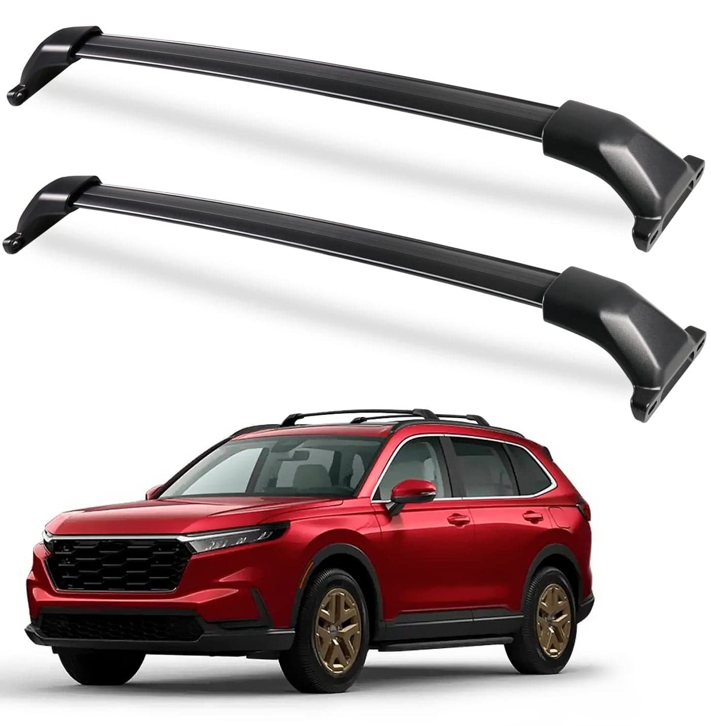 Wonderdriver Roof Rack Cross Bars 260lbs Fit for 2023 2024 2025 2026 Honda CRV CRV CRV Sport Hybrid Heavy Duty AllMetal Aluminum Crossbar Luggage Racks Roof Rails Rooftop Carrier Canoe Kayak Bike