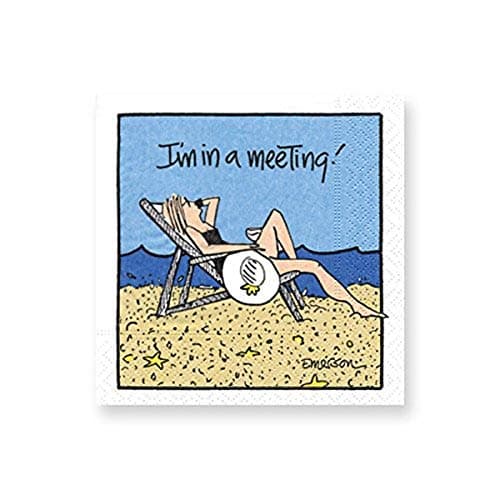 Design Design Meeting Cocktail Napkins, 5", Multicolor