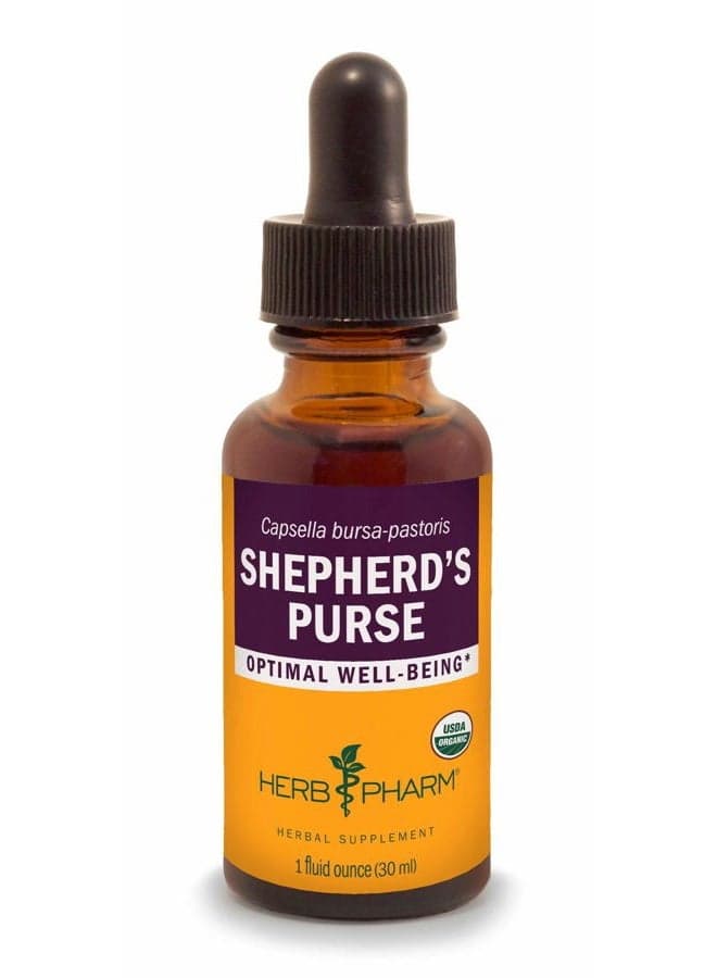 Certified Organic Shepherd's Purse Liquid Extract, 1 Oz