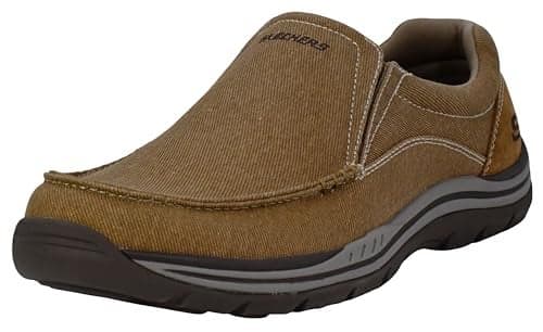 Skechers Men's Expected Avillo Relaxed-Fit Slip-On Loafer, Chestnut, 8.5 XW US