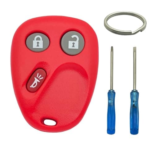 Key Fob Cover Case Shell Fit for Chevy Silverado Suburban Tahoe 2003 2004 2005 2006 2007 GMC Sierra Yukon Cadillac Escalade Hummer H2 LHJ011 3 Buttons B