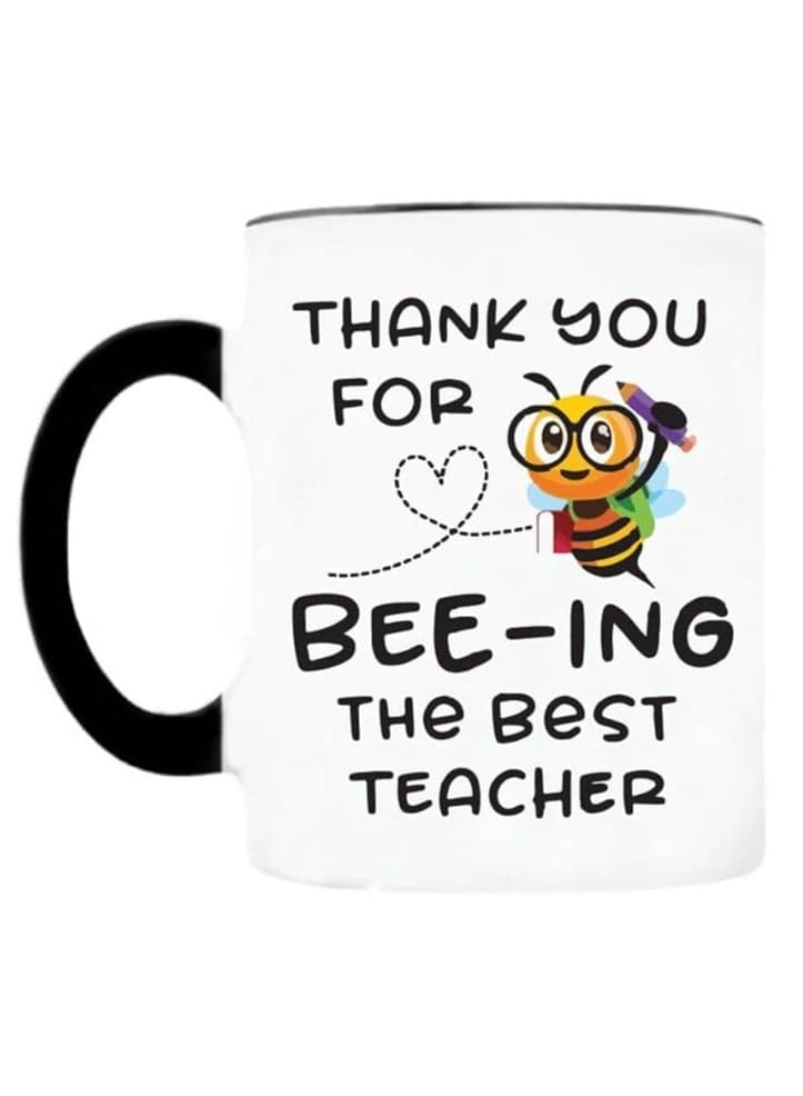 Teacher's Day Magic Mug for Best Teacher Ever - Birthday Gifts from Students Children - Gifts for Teacher- Ceramic Mug - Black Handle, 11oz