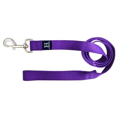 Hamilton Single Thick Deluxe Nylon Dog Leash with Swivel Snap, 3/8" by 6' Long, Purple