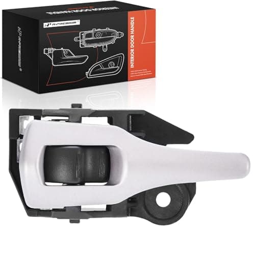 A-Premium Front or Rear Left Driver Side Interior Door Handle Compatible with Toyota Corolla 2009-2013, Matrix 2009-2014, Black Housing with Silver Lever, Replace# 6920612220B4, 6920602170B2