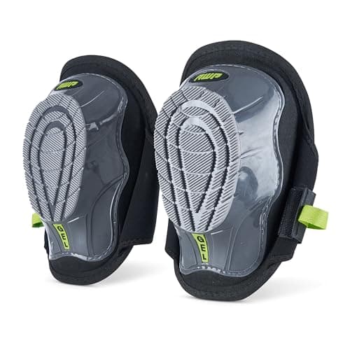 AWP Gel Stabilizer Non-Skid Knee Pads with Dual Layer Padding and Shock Stabilizer Caps for Flooring, Roofing, Decking for All-Day Support & Stability, Men and Women, One Size | L-22380-4