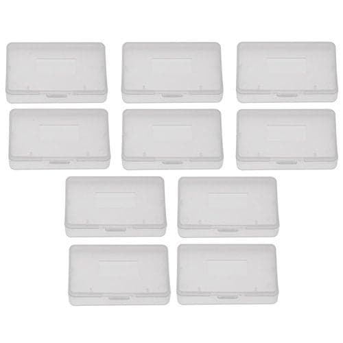 Serounder Game Case Box for 10pcs Transparent Anti Dust Cover Cartridge Game Case Box GBA Protective HolderTransparent