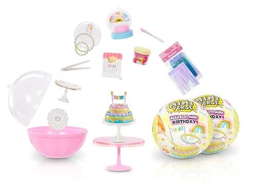 MGAs Miniverse Make It Mini Birthday Mini Collectibles Blind Pack DIY Crafts Resin Novelty Party Favors Piata 8 2Pack