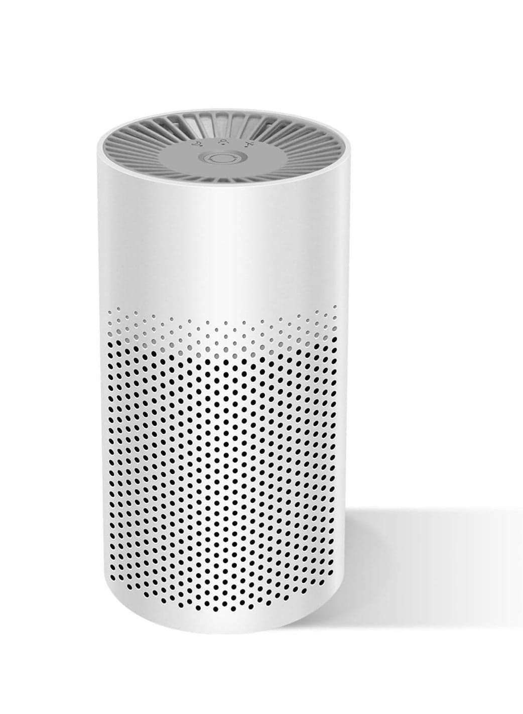 Mini Portable Air Purifier,White HEPA Air Purifier for Home with USB Cable for Home Bedroom Office Pet Room Air Cleaner for Car with Silence and Homemade Aromatherapy(White)