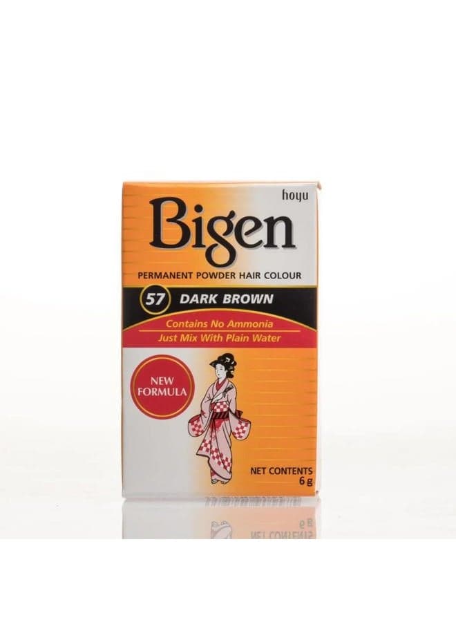 Hair Color 57, Dark Brown, 0.21 oz (3 Pack)