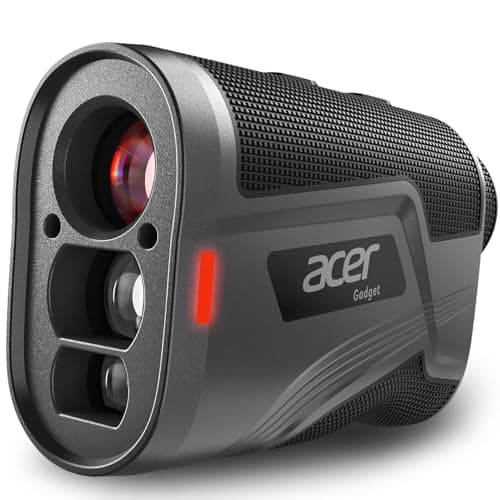 Acer Golf Rangefinder with Slope 1200Yards Range Finder for Hunting 6X Magnification with Flag Pole Locking Vibration Rechargeable Battery with Magnet Stripe Golf Accessories for Men Gifts