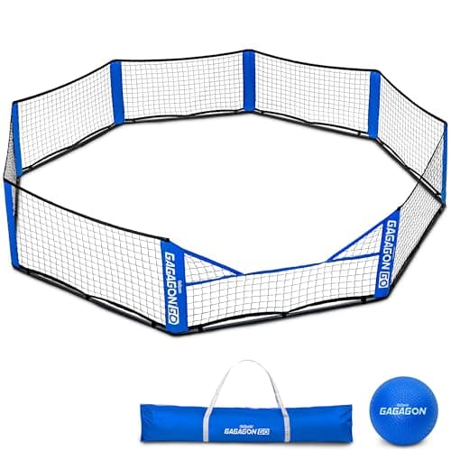 GoSports Home Gaga Ball Pit 10 ft Portable Gagagon Go Gaga Court for Kids Giant Outdoor or Indoor Gaga Pit for Backyard