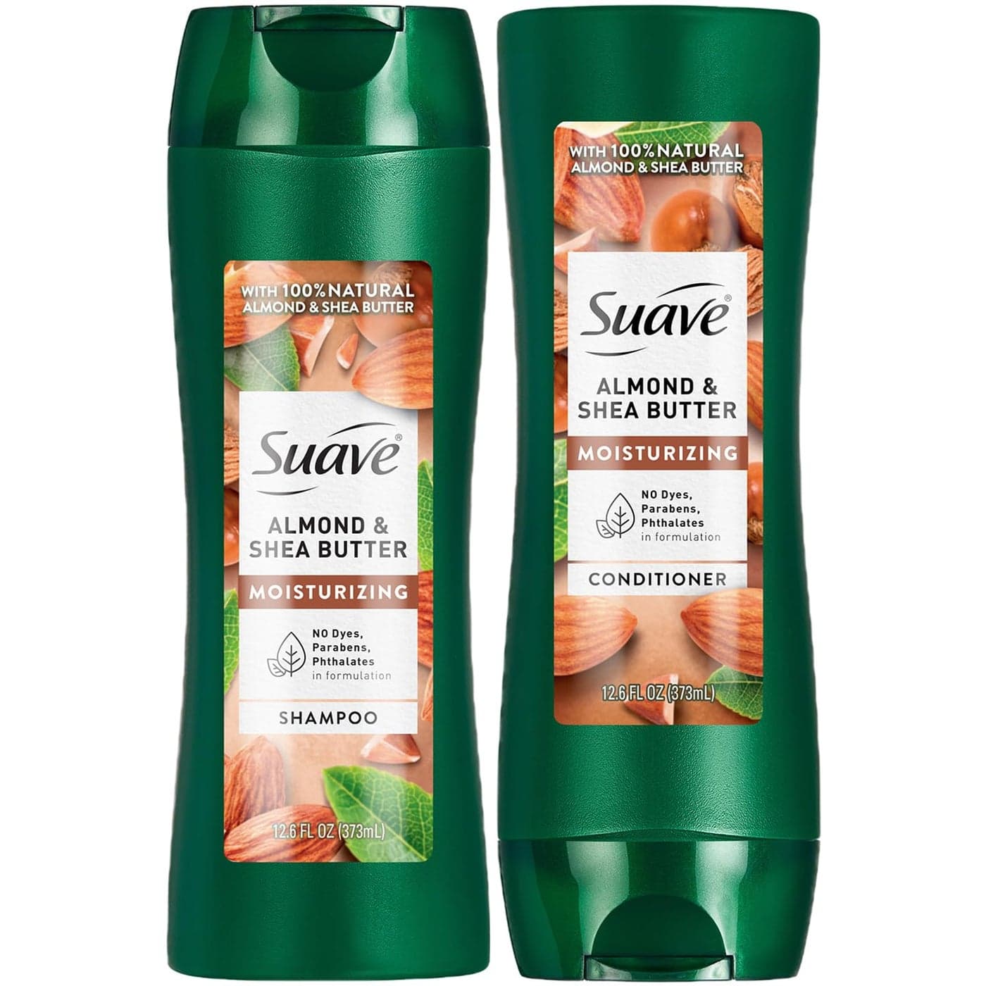 Suave Shampoo and Conditioner Set Almond Shea Butter Moisturizing Shampoo Conditioner Dry Hair Treatment Scented 126 Oz Ea 2 Piece Set