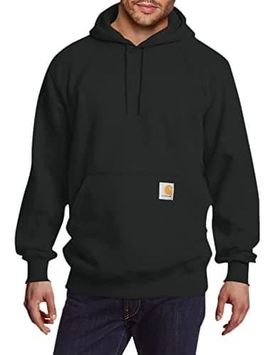 Carhartt Men's Rain Defender Paxton Heavyweight Hooded Sweatshirt, Black, X-Large