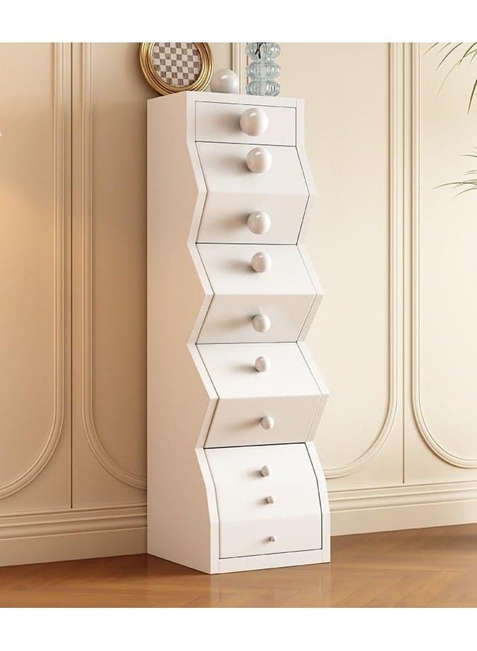Solid Wood Vintage Style Chest of Drawers, Versatile and Artistic French Living Room Storage