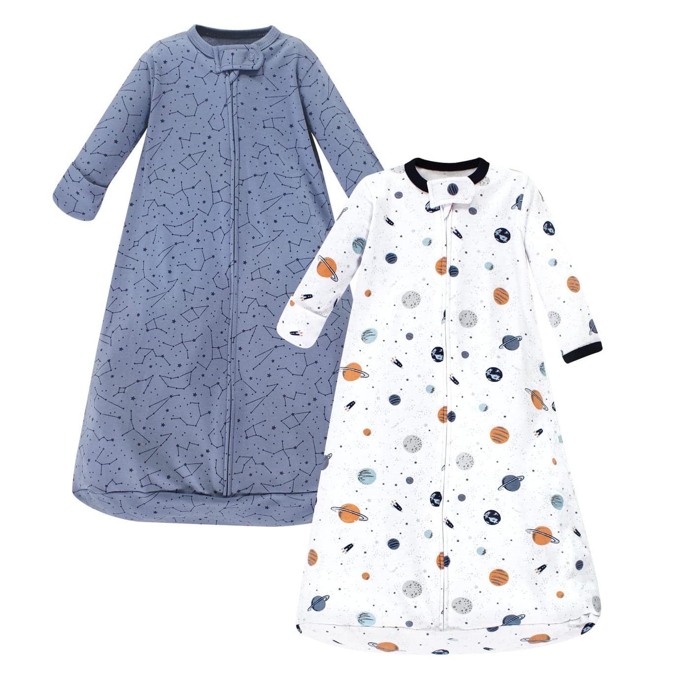 Hudson Baby Unisex Baby Cotton LongSleeve Wearable Sleeping Bag Sack Blanket Space 1824 Months