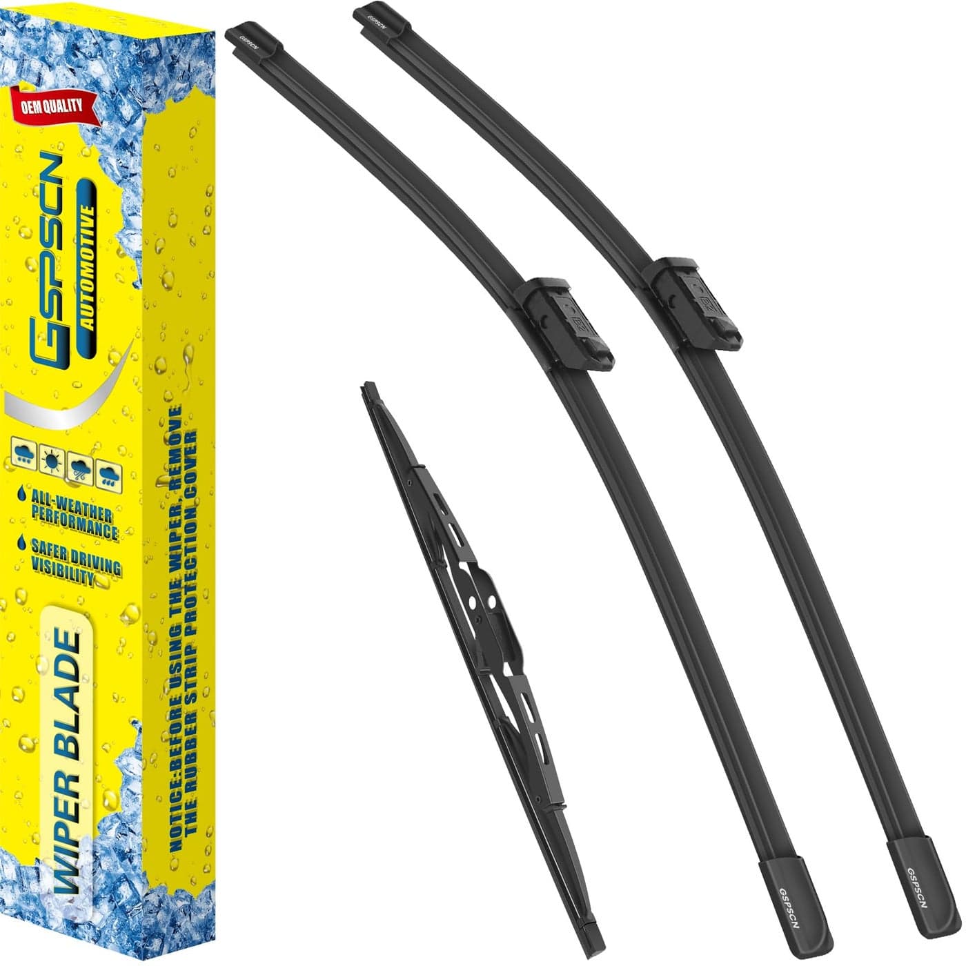 GSPSCN 3 Wipers For Chevrolet Tahoe Suburban 20232021 Cadillac Escalade 20242021 GMC Yukon XL 20242021Original Equipment Windshield Wiper Blades Set 222213 Set of 3