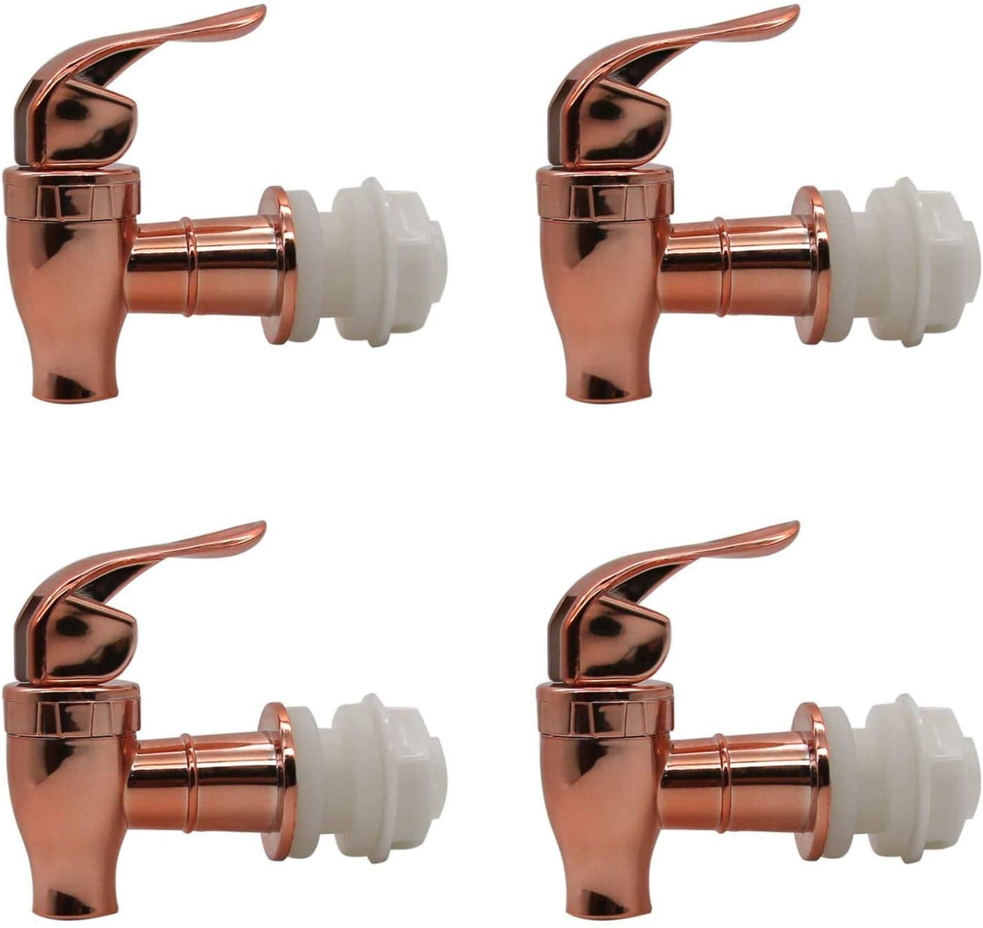 Rose Gold Beverage Dispenser Replacement Spigot Push Style Spigot for Beverage Dispenser Carafe Water Dispenser Replacement Faucet 4 PACK