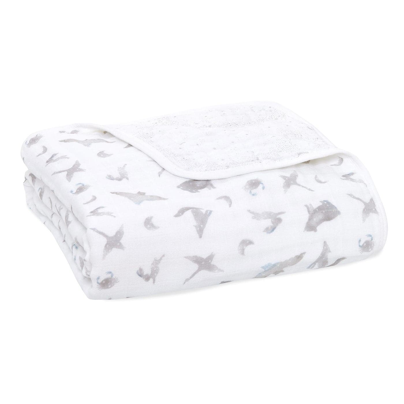 aden anais 100 Organic Cotton Muslin Baby Blanket Crib Bedding for Newborn Baby and Toddler Nursery Blanket for Boys and Girls Baby Registry and Shower Gift Map The Stars