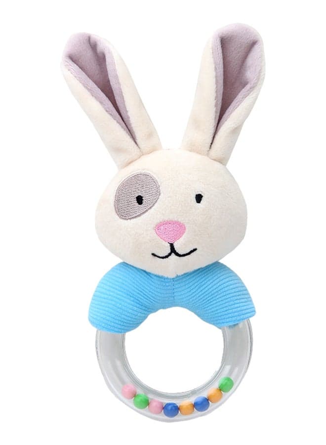 Cute Creative Cartoon Rabbit Hand Ring, Hand Rattle Baby Plush Toy,Bite Allowed,Easy to Hold,Sensory Shaker for Newborns 0-12 Months