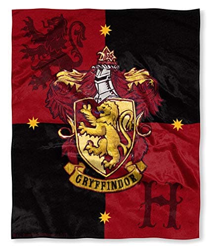 Harry Potter House Crests Silk Touch Throw Blanket 50" x 60"- Gryffindor